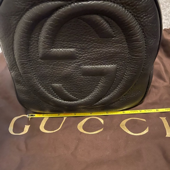 Elegant Gucci handbag in  Black Leather SOHO Boston Tassel Bag - Picture 3 of 8